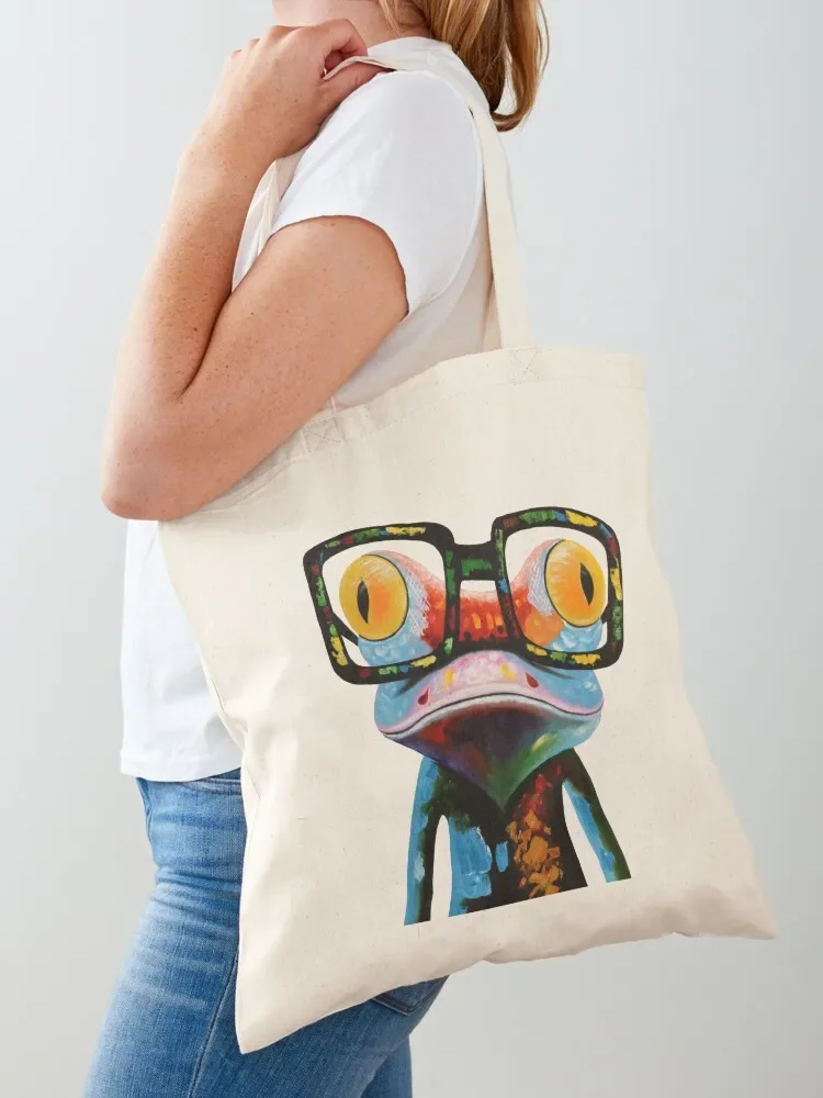 

Hipster Frog Nerd Glasses Tote Bag bags luxury women shopper bag women canvas tote bags cloth bags women bag