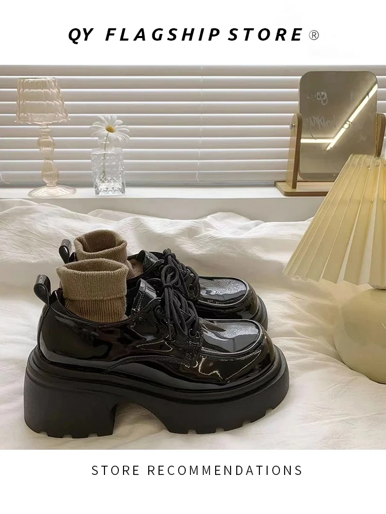 

Bla Thi Heel round Toe Mary Jane Single oes Spring Autumn Sle Korean Version Faionable Casual oes for Women