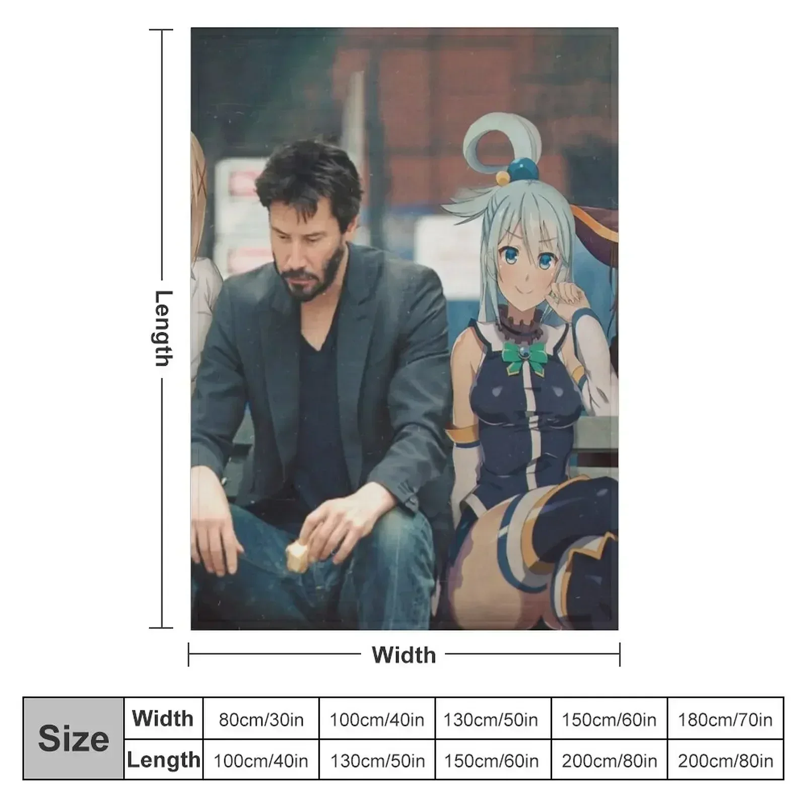 Keanu's blessing on this wonderful park! Throw Blanket Kid'S Decoratives Vintage anime Loose Thins Blankets