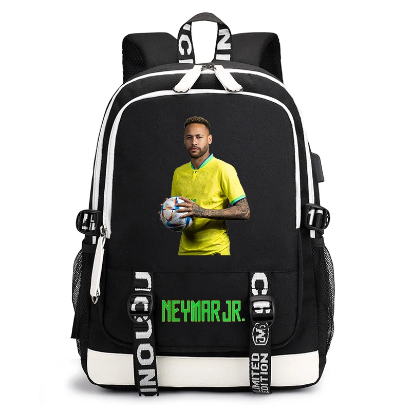 Sac d'École Imprimé Neymar Avatar pour Étudiant, Sacoche Décontractée de Voyage en Plein Air pour Procureur SR