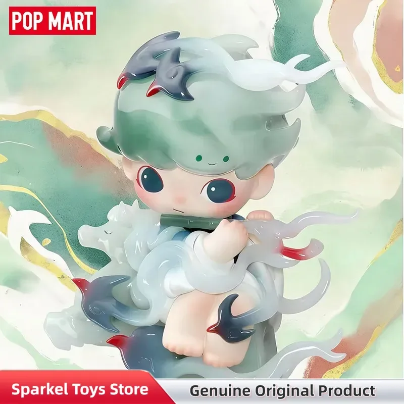 Genuine POPMART The Golden Gallop Series Blind Box Kawaii Skullpanda Dimoo Doll Anime Figure Mystery Box Ornament Toys Gifts view 2
