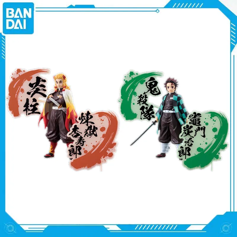 Bandai Genuine Anime Demon Slayer Kimetsu No Yaiba Tanjiro Flame Pillar Anjuro Kizuna's Outfit EX PVC 17cm Figure Model Toy Gift