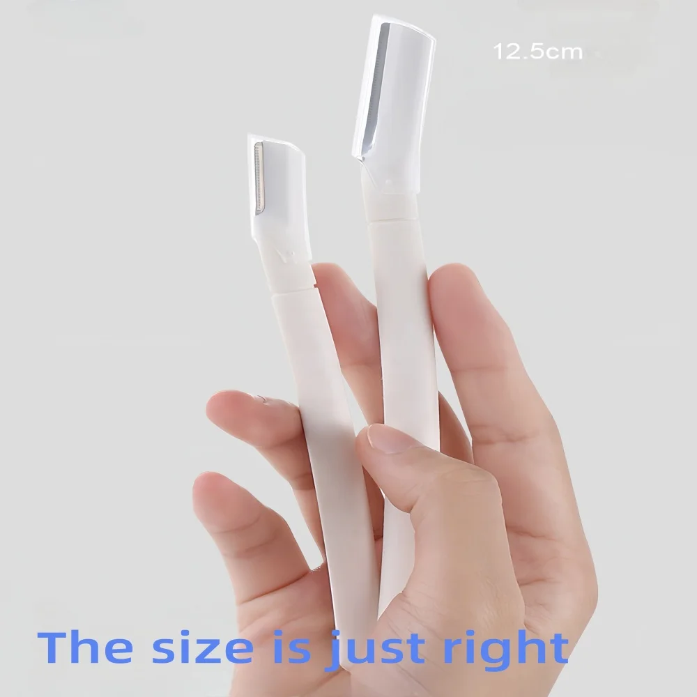 Set da 3-5 pezzi Rasoio per viso da donna, Strumento professionale per dermaplaning, Rasoio per il viso, Fuzz pesca e Rasoi per sopracciglia per la depilazione