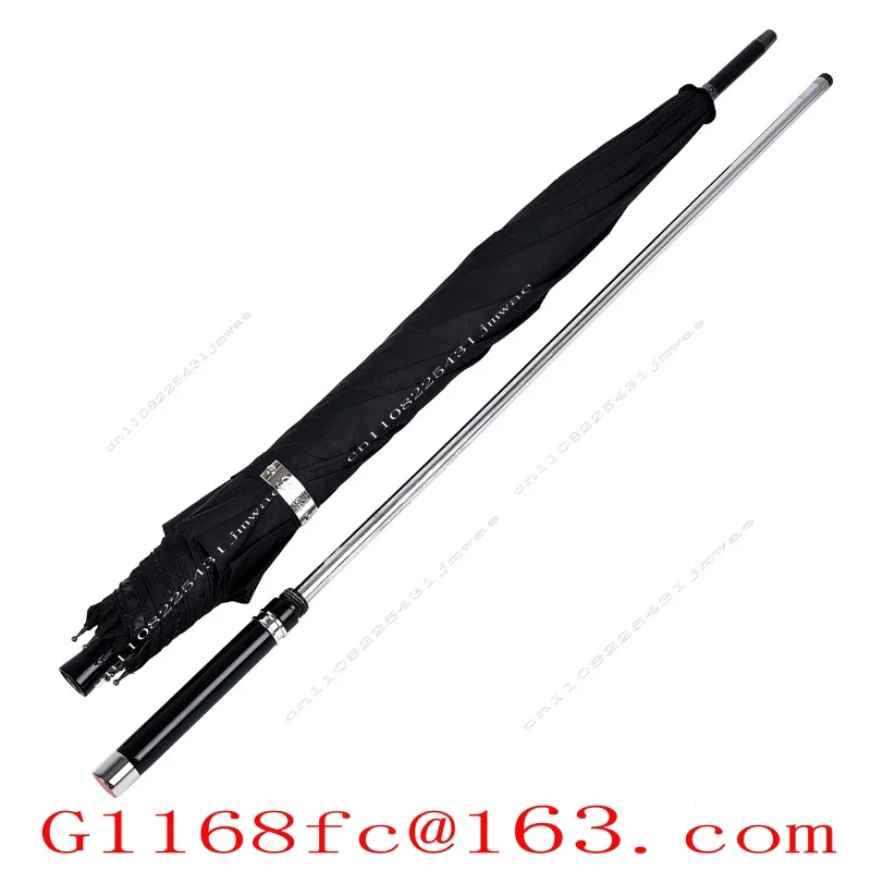 Simple Long Handle Straight Pole Creative Self-defense Umbrella