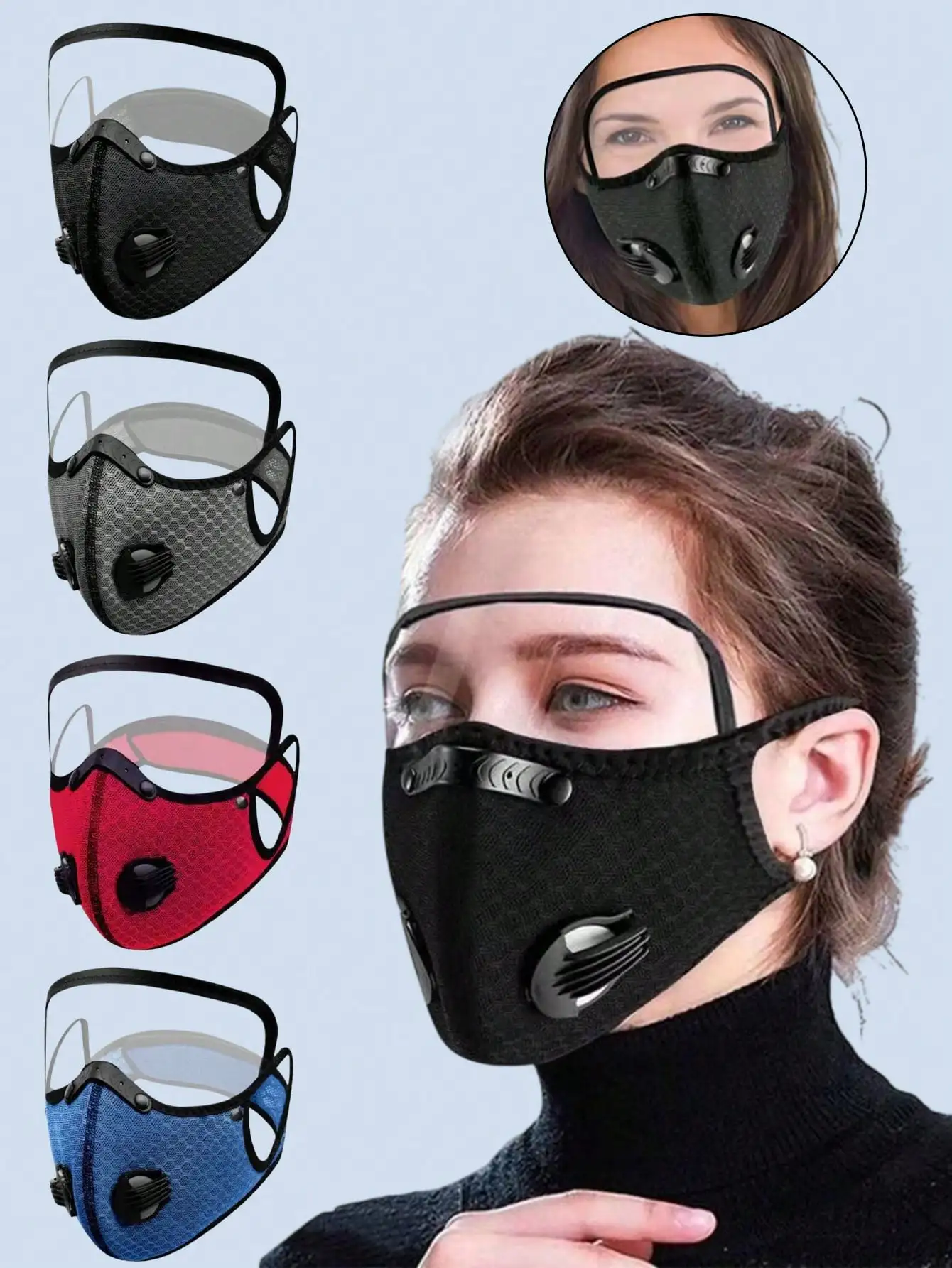 

Full-Face Riding Mask - Dustproof & Anti-Fog, Windproof & Sunscreen, Unisex, Ideal for E-Bike/Motorcycle/Cycling