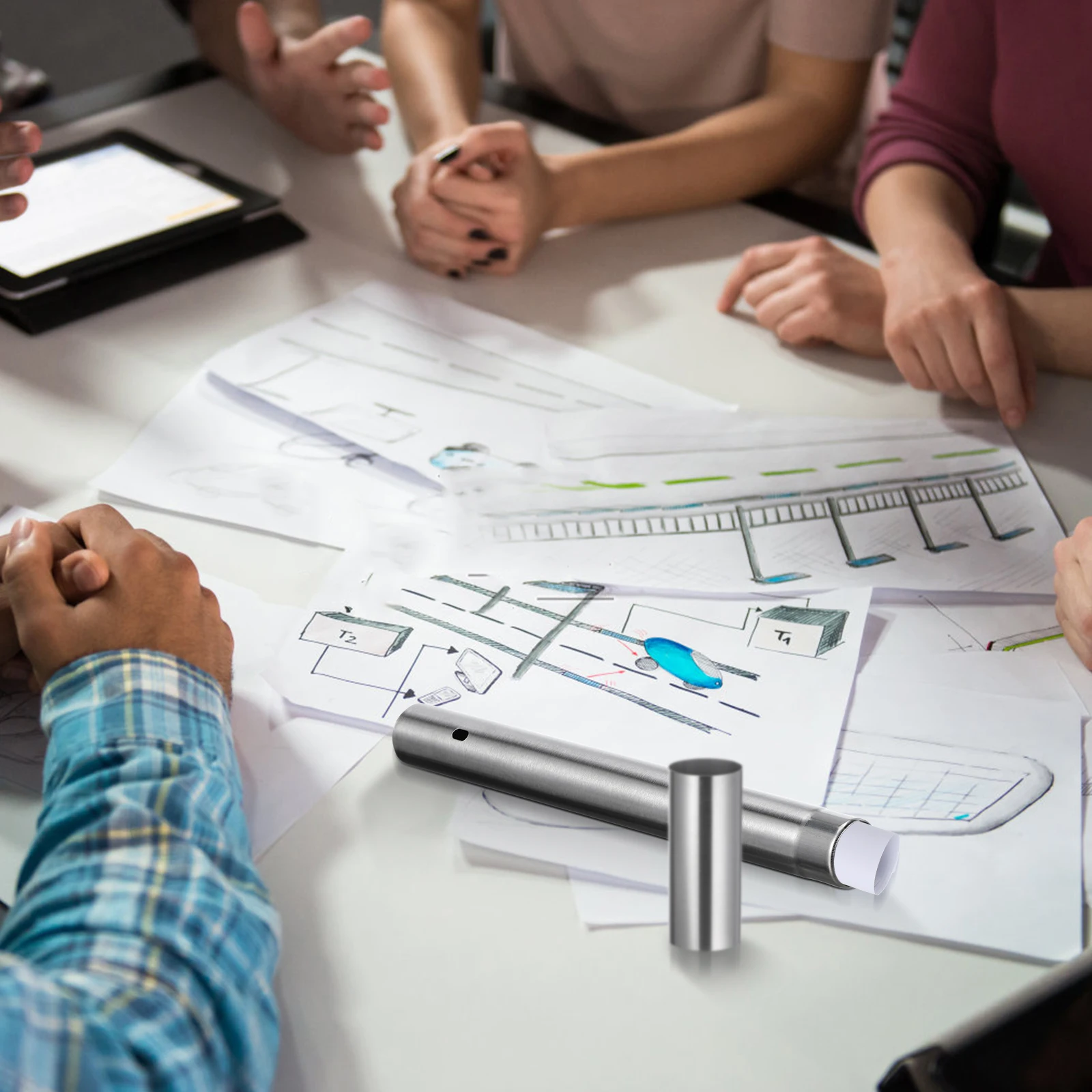 

Stainless Steel Certificate Tube Cylinder For Birth Certificate Storage Vintage Diploma Holder Decorative File Organizer