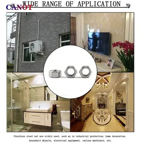 Sexkantsmuttrar M1 M1.2 M1.4 M1.6 M2 M2.5 M3 M3.5 M4 M5 M6 M8 M10 M12 M14 M16 M18 M20 Sexkantsmutter 304 Rostfritt stål DIN934 Metrisk 10 best sales m14 mutter - №1