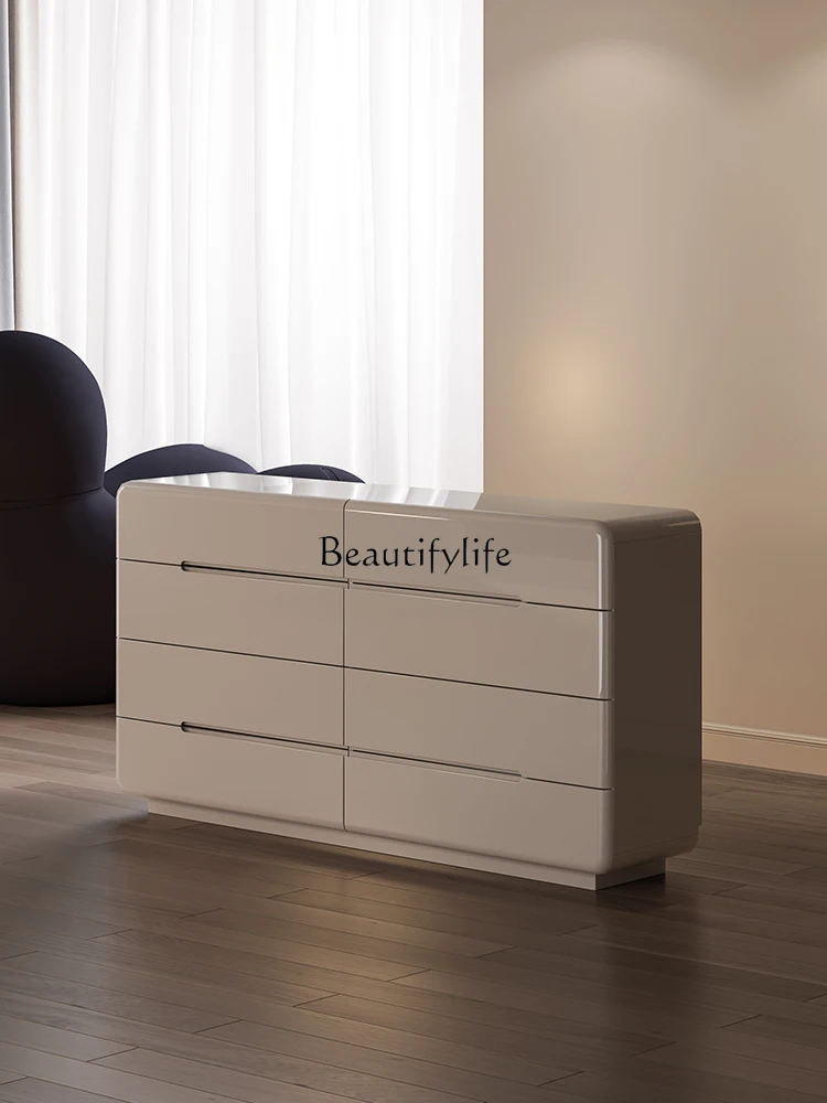 

Italian minimalist eight-chest cabinet storage locker