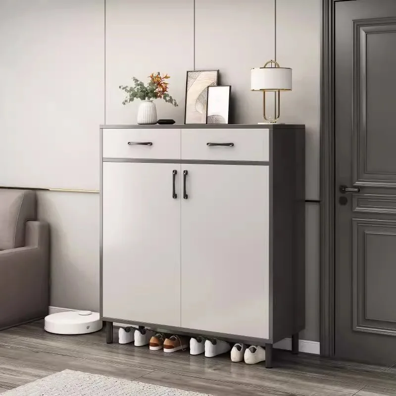 integrated cabinet at the entrance of the shoe cabinet, storage cabinet, corridor, layered rack for rental house, multi-layer en