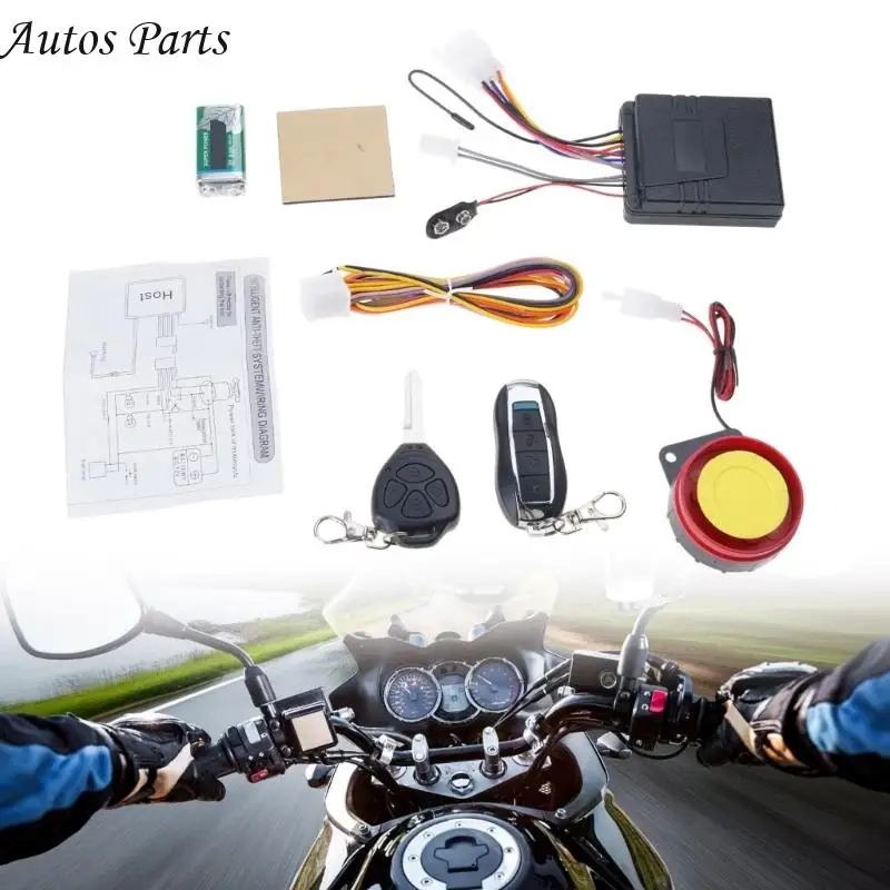 57BA Universal Motorcycle Anti Theft Device Remote Activated Motorcycle Alarm Device