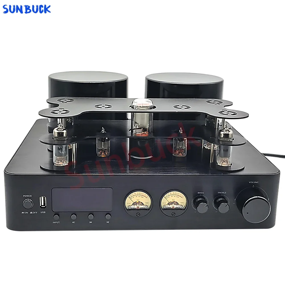 Sunbuck 200W 2.0 6U1 6A2 6H2 WY-3P Hifi Tube Amplifier 5200 1943 Bluetooth 5.0 USB Coaxial Fiber