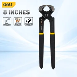 Deli Carpenters Pincers End Cutting Pliers Wire Cutting Pliers Nail Puller Nail Remover Tool for Pulling Nails or Cutting Wires