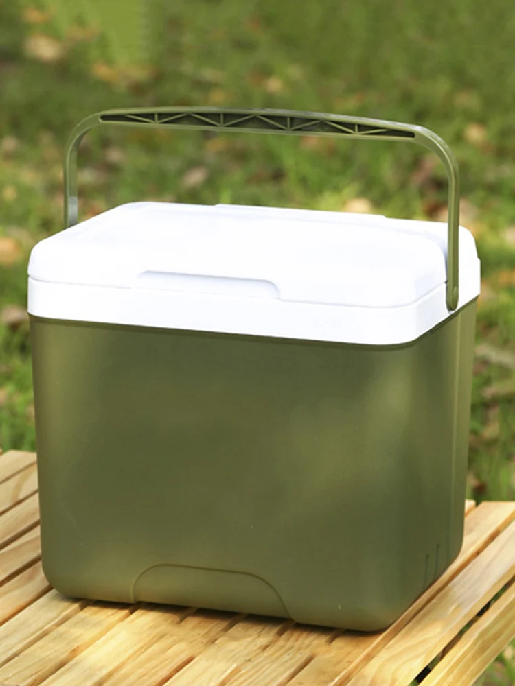 Camping Refrigerator 13L Fresh-Keeping Incubator Large Capacity Food Storage Box Cooler Car Ice Bucket Camping BBQ Equipment