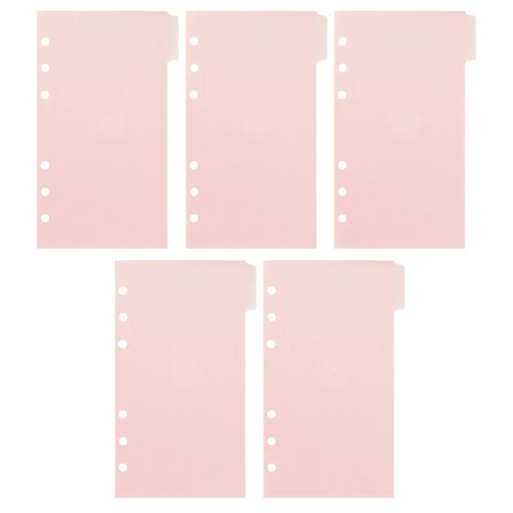 1 ensemble de pochettes robustes et légères pour classeurs à 6 anneaux, pochettes de rangement pour documents en plastique avec fermeture à glissière lisse pour le bureau