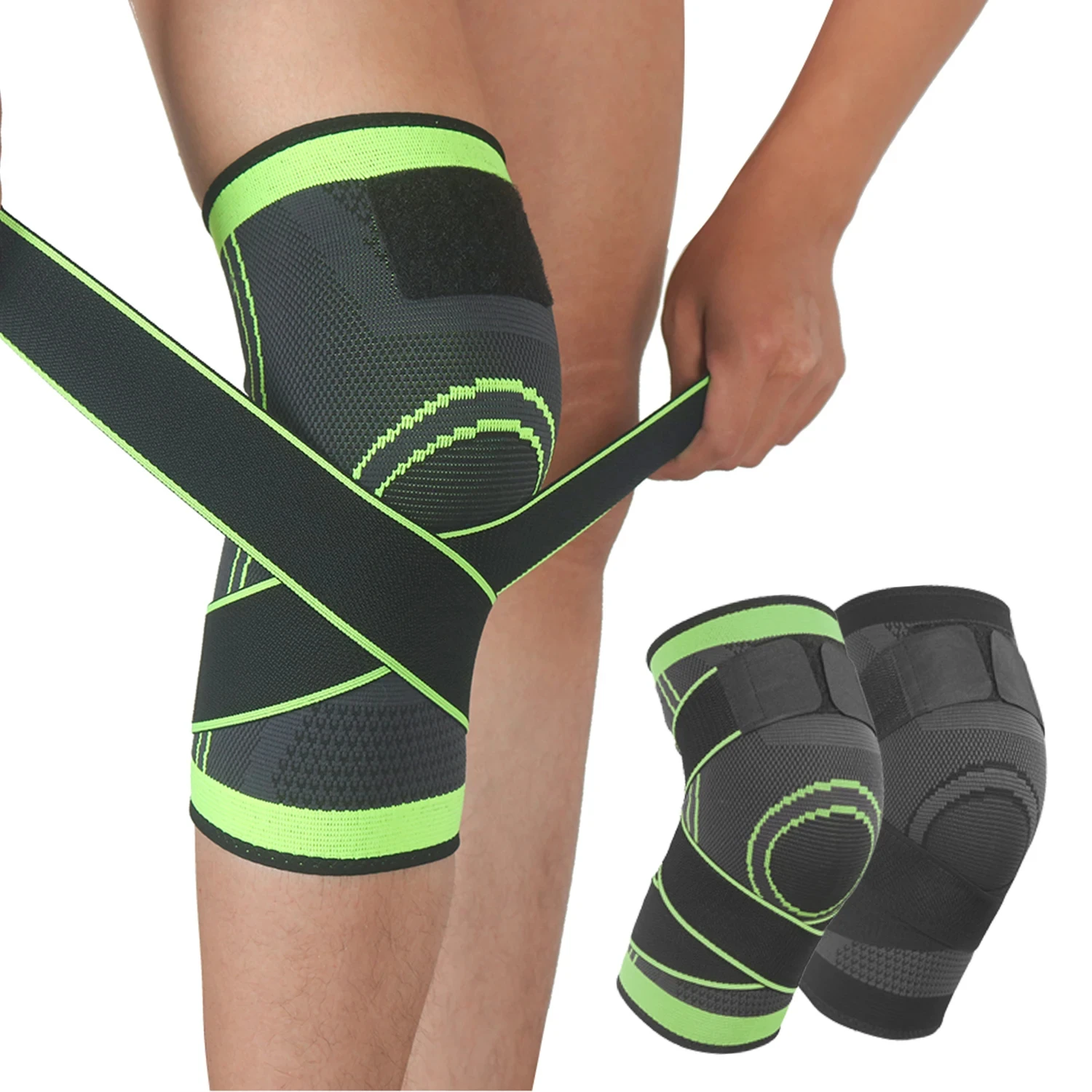 1PC Compression Knee Sleeve Running Basketball Tennis Sports Knee Brace Support Knee Pain Joint Pain Arthritis Relief Knee Pad