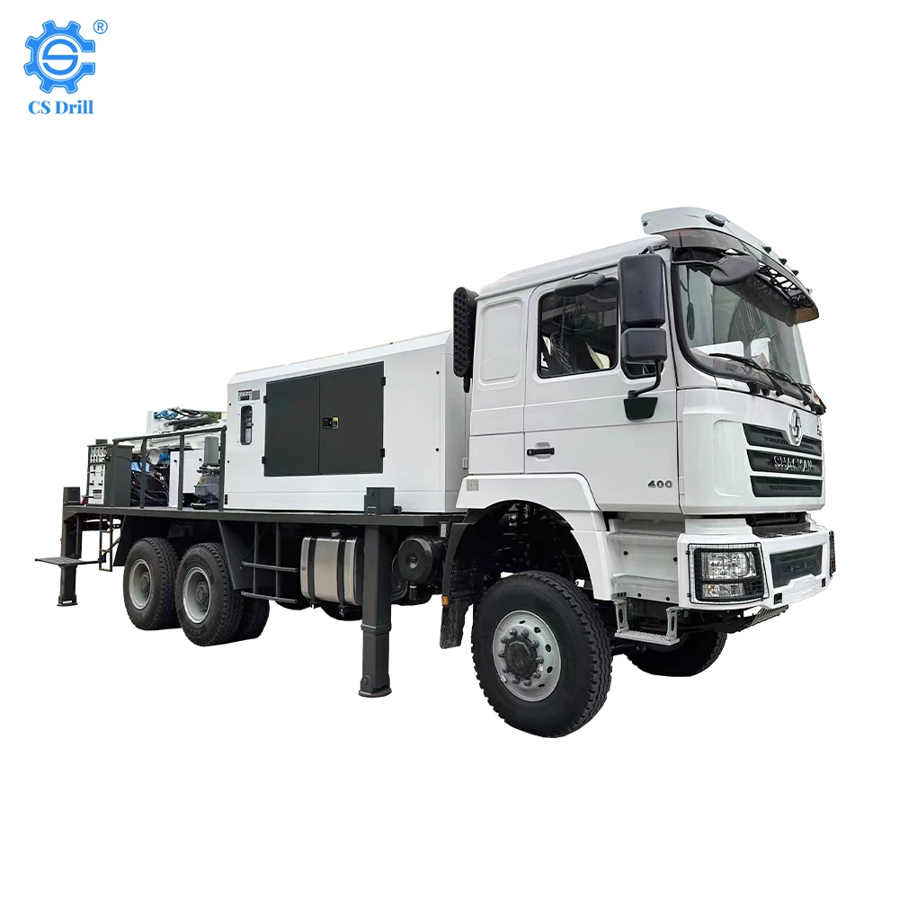 Hydraulic 200m 350m 500m  Well Drilling Machine Mounted Drilling Truck Price Diesel Water Well Drilling Rig for Sale