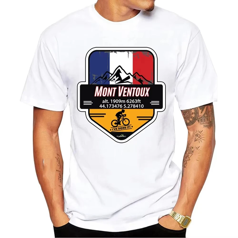 

Col Du Tourmalet Cycling Ive Done It! T-Shirt Summer Men Short Sleeve Mont Ventoux Bike Sport White Tops Hip Hop Boy Tees 72466
