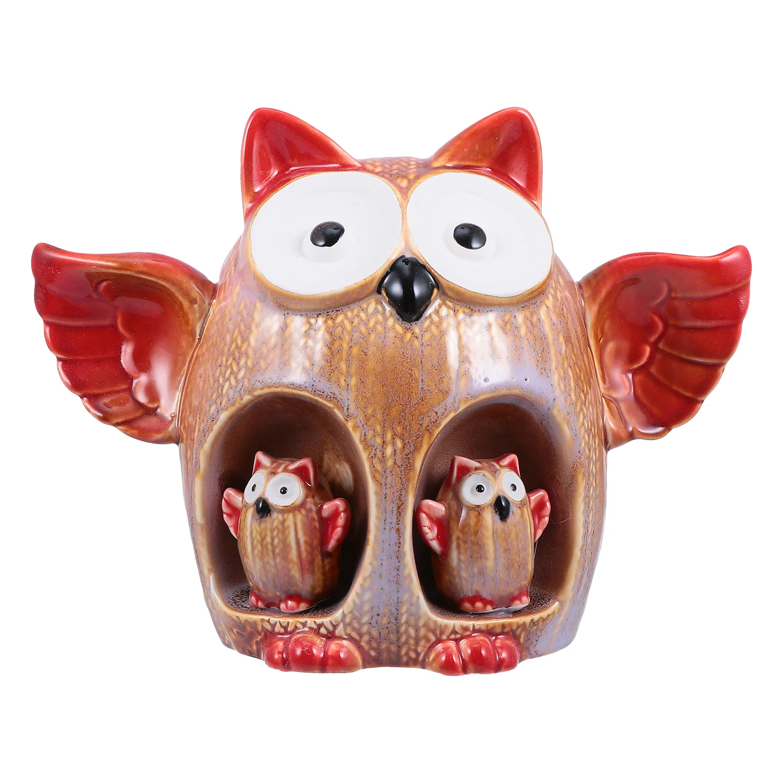 

Saving Pot Adorable Money Owl Piggy Bank Ceramic Coin Cartoon Christmas Decorations