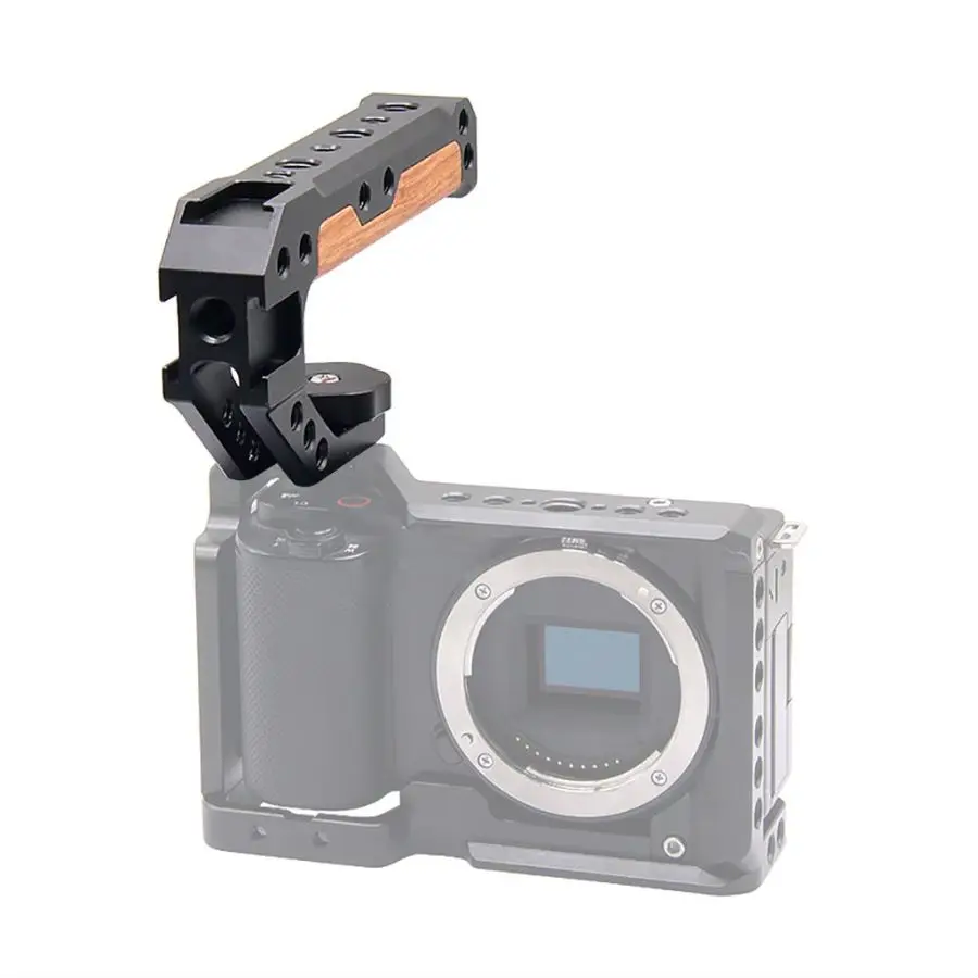 Für Canon EOS R8 DSLR Kamera Käfig Rig Top Griff Grip Kalten Schuh Montieren 3/8 "1/4" ARRI Stativ video Schutz Gehäuse Fall – Detail 26
