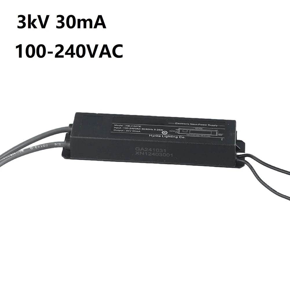 

Neon Light Electronic Transformer 3KV 30mA with Waterproof Sealed Case and Power Factor Above 0.9 for Harsh Conditions