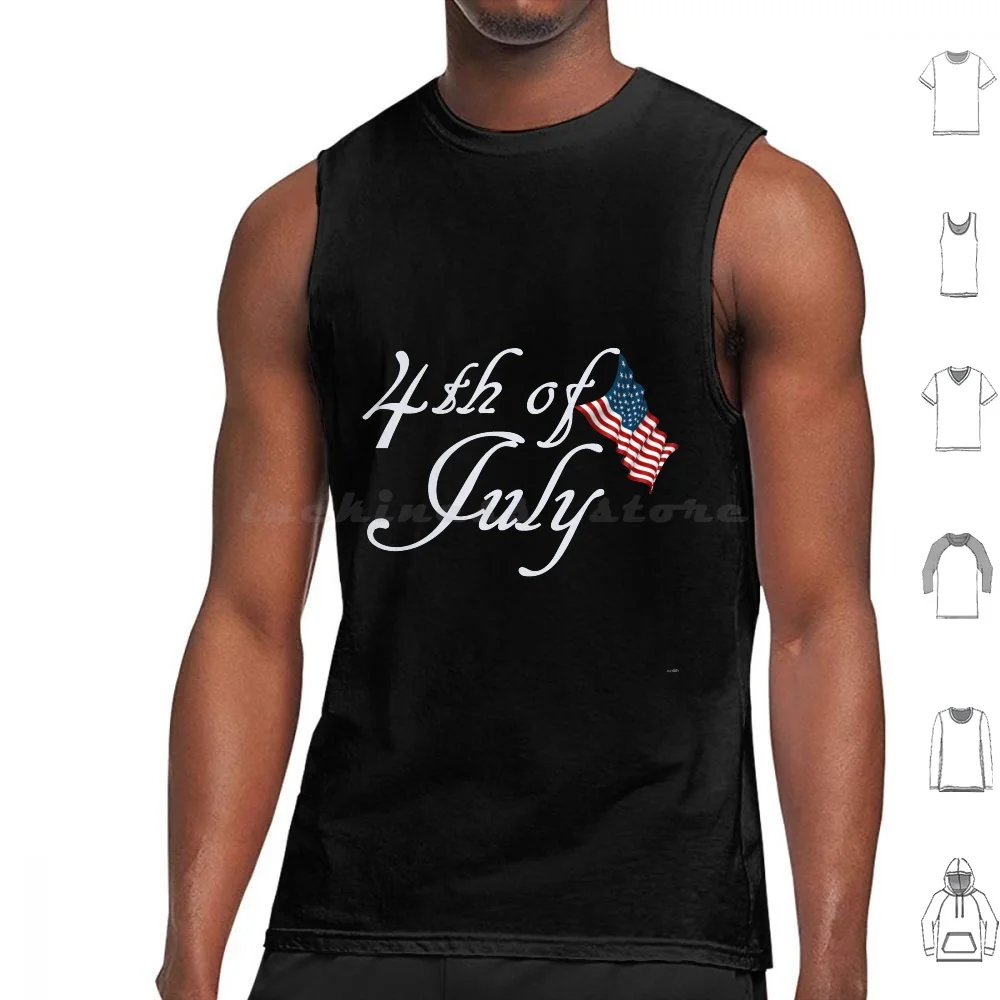 4th Of July Tank Tops Print Cotton July 4th July 4th Constitution American Usa Happy 4th July 4th July Messages Day
