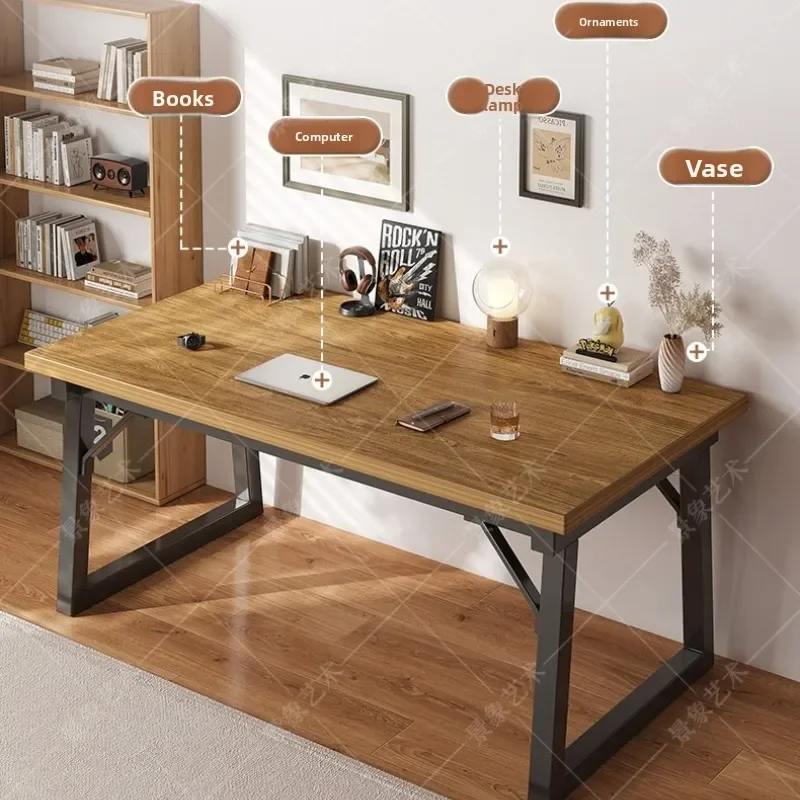 Multi-functional Simple desk Computer desk Desktop Double long desk Simple writing desk Workbench