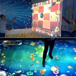 3D Interactive Projection 28 Floor Effects Games Magical Visual Auras for Kid Indoor Playground Projector Slide Exhibitions Shop