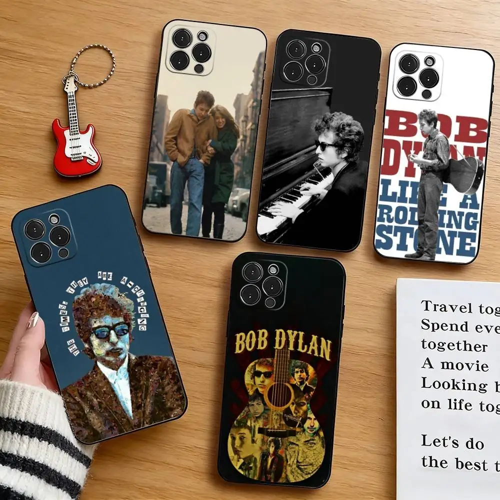 

B-Bob D-Dylan Phone Case Silicone Soft For IPhone 17 16 15 14 13 12 11 X XR Plus Pro Max Plus
