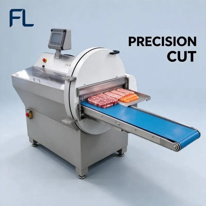 Meat Slicer Commercial Tabletop Meat Cutting Machine Carbon Steel Blade Long Service Life For Catering Business