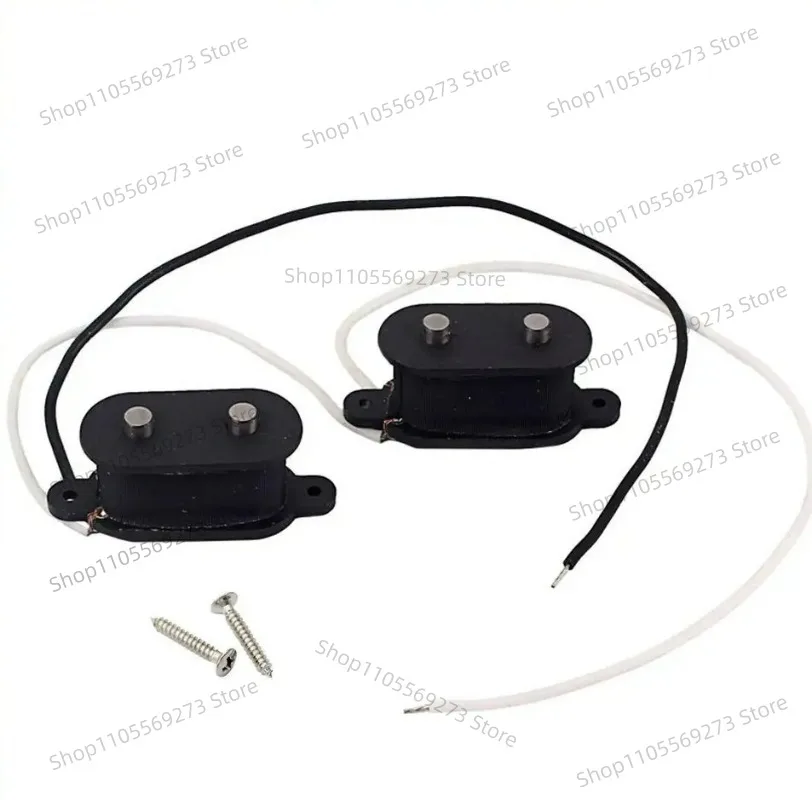 LH07 Aftermarket Alnico V Pickup Set for 4-String Bass Guitars - Compatible with BA & Fd Mustang Vintage Models