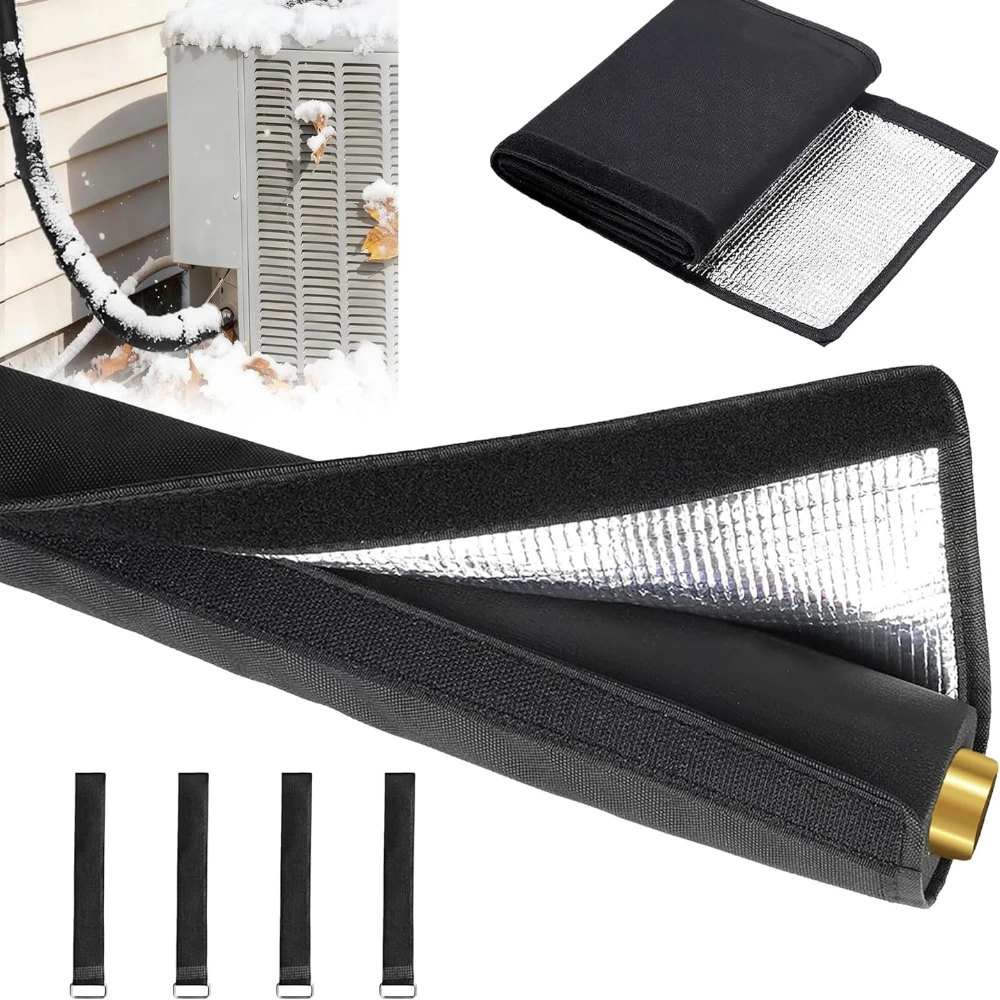 HVAC Pipeline Sleeve Insulation Aluminum Foil Outdoor Split Air Conditioning Copper Tube Sleeve Anti Condensa Protector