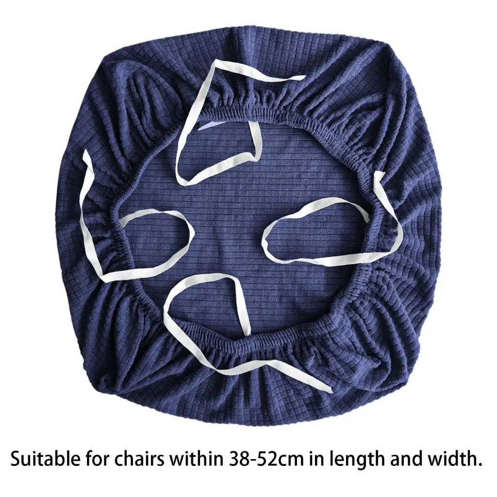 Universal Office Chair Seat Protector Fuzzy Stretch Slipcover for Computer Desk Chairs and Gaming Furniture