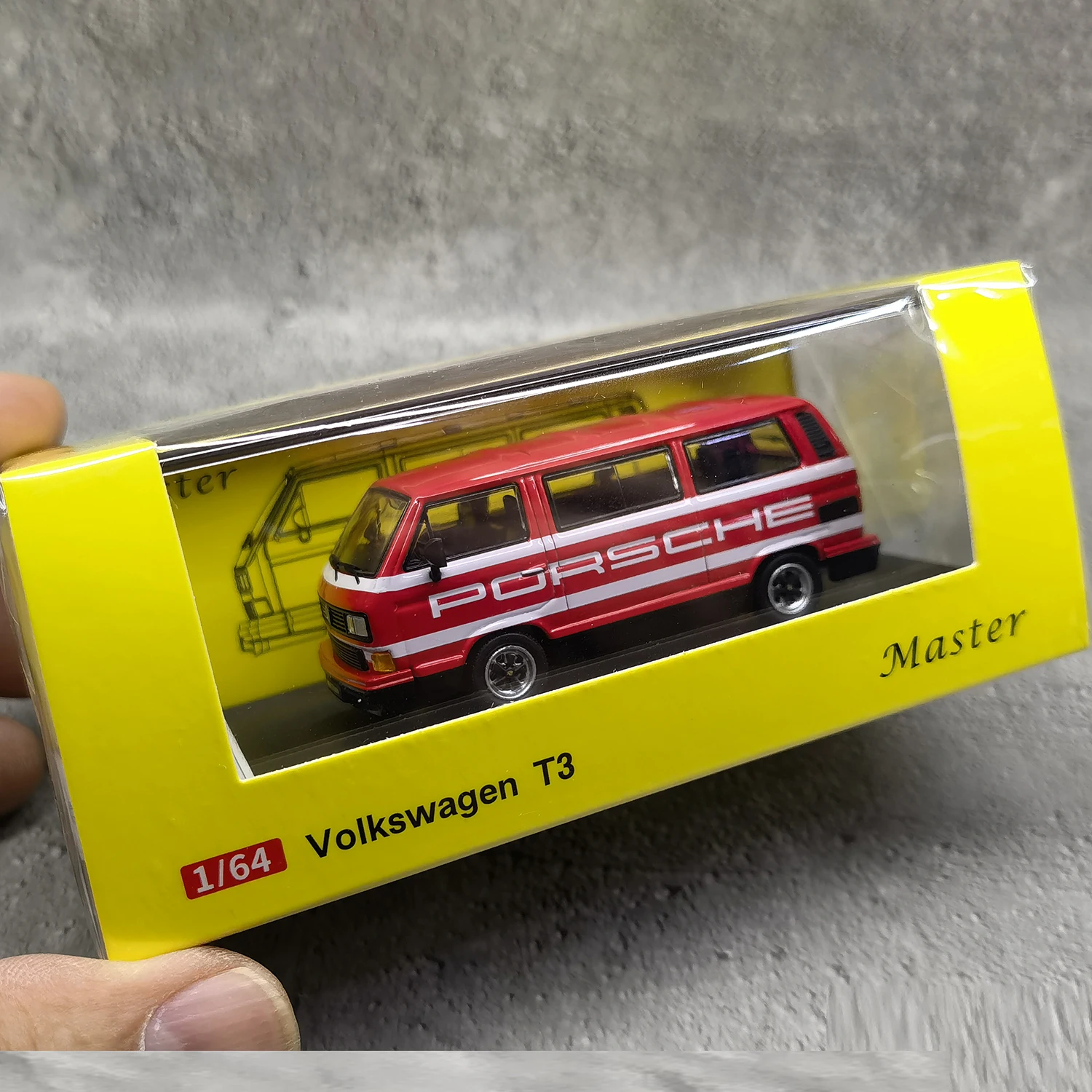 Diecast Master 1/64 Skala Volkswagen VW T3 Van Alloy Model samochodu Kolekcjonerska zabawka Prezent Pamiątka Wyświetlacz Ozdoby