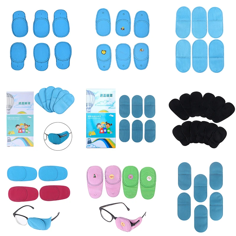 6 pz/set bambini assistenza sanitaria bambini bambino ocinto medico occhio pigro benda Eyeshade per bambini trattamento strabismo Kit di cura della