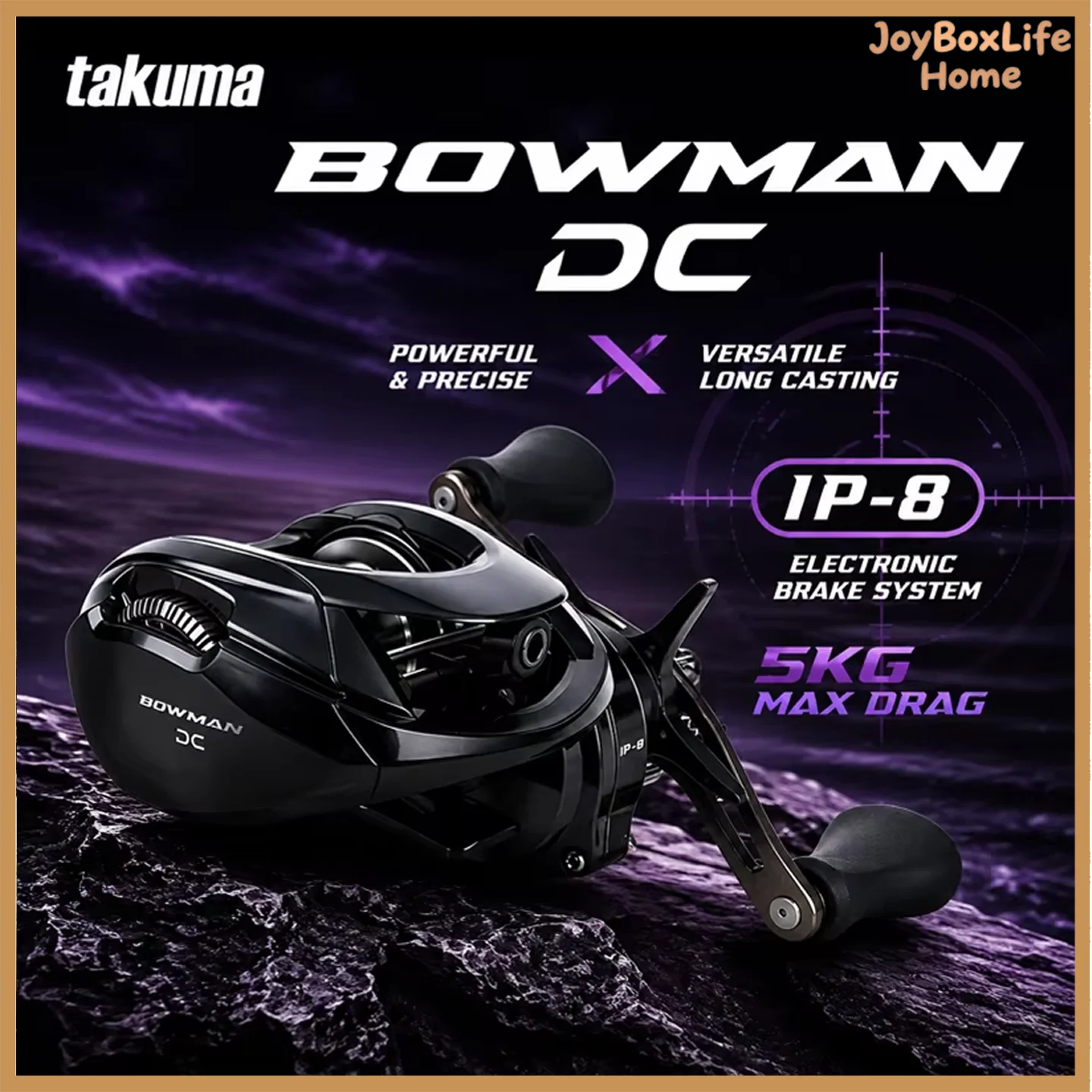 takuma-bowman-dc-baitcasting-reel-ip8-electronic-brake-system-long-cast-versatile-ultralight-lure-fishing-loud-click-sound-reel
