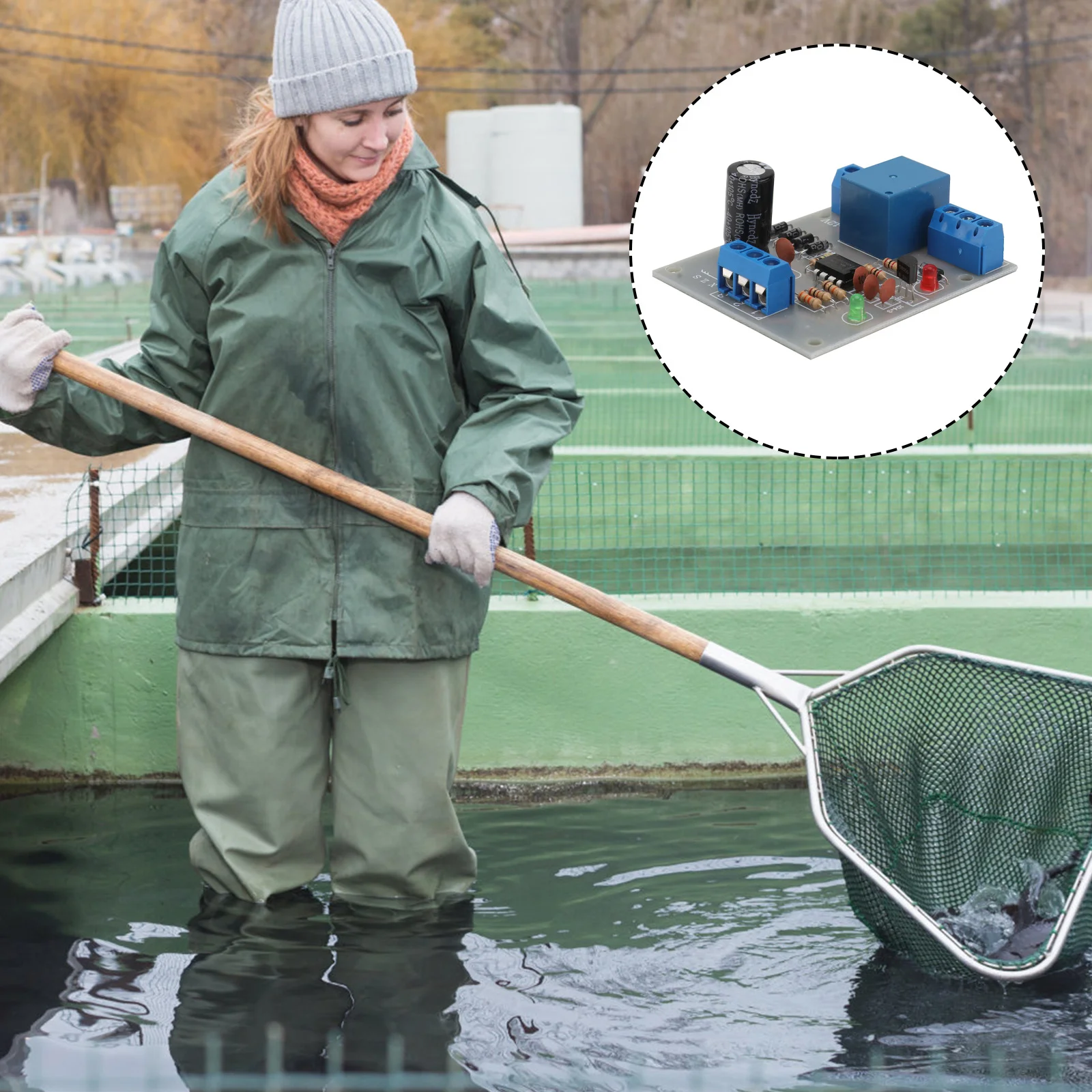 وحدة تحكم بمستشعر مفتاح مستوى الماء، مستشعر كشف مستوى السائل للمضخة الأوتوماتيكية وبركة التحكم في صمام الملف اللولبي