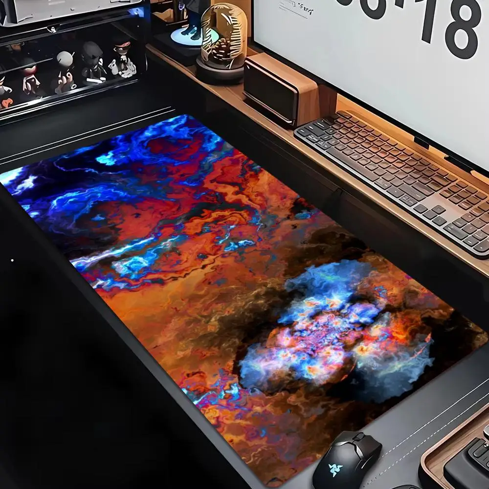 Swirl Cave Landscape Liquid Marble Abstract XXL Gaming Mouse Pad Non-Slip Rubber Keyboard Pad Desktop Office Computer Desk Mats