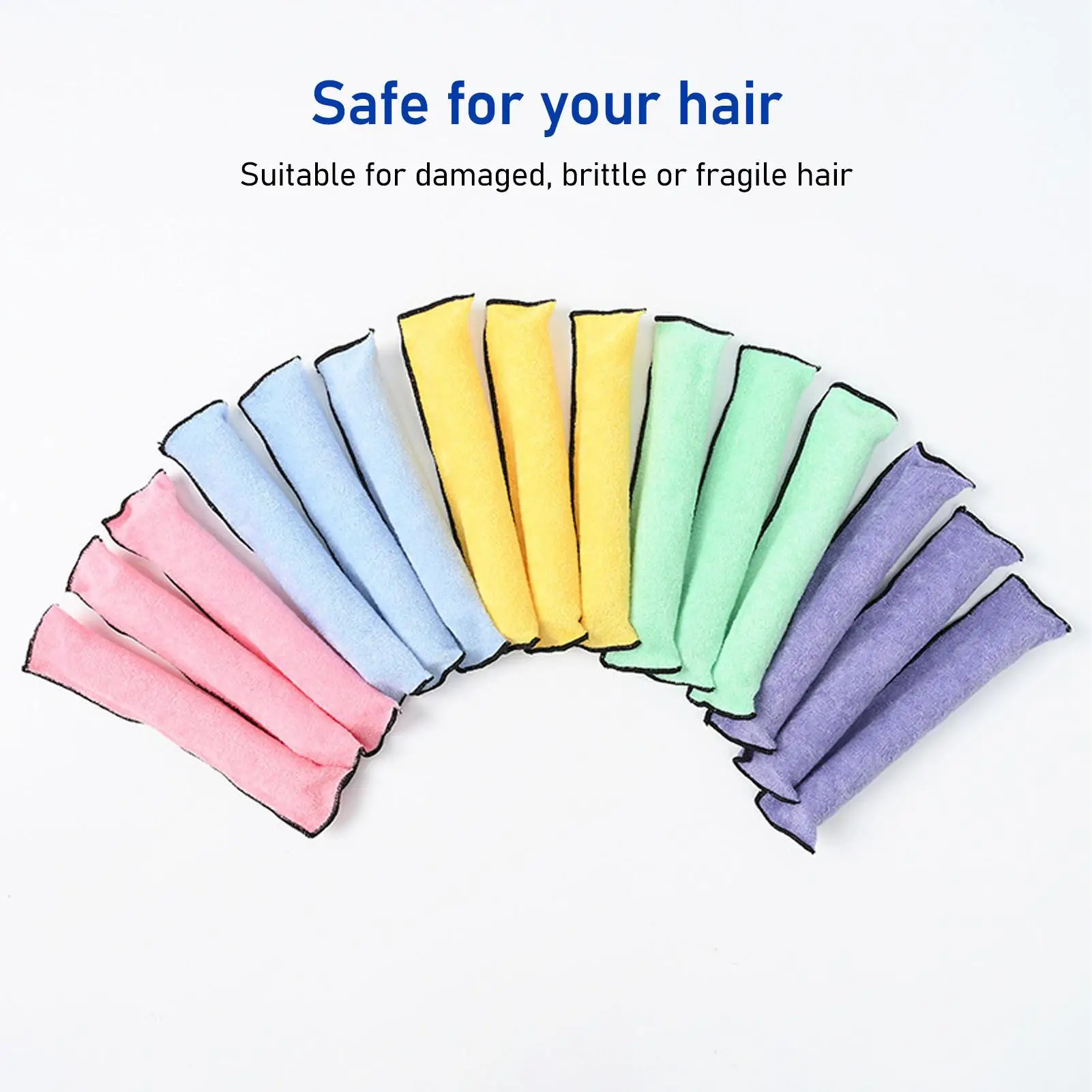 Ensemble de rouleaux de coiffure portables sans chaleur pour voyage, légers, lavables, pliables, permettant de gagner du temps, faciles à utiliser