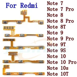 For Xiaomi Redmi Note 9 9s 10 Pro 10s 9T 8T 7 8 Pro Note9 Mute Side Button Key Switch Volume Power On Off Flex Cable