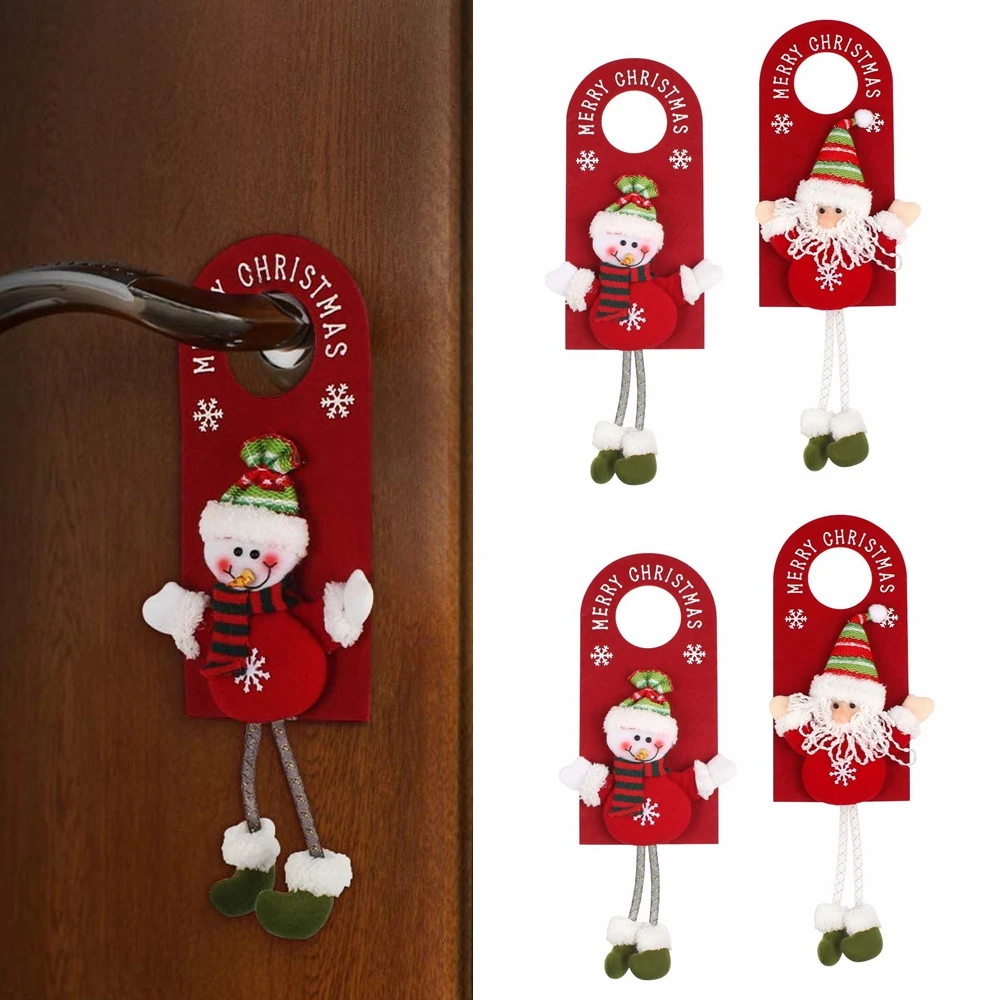 Christmas Decorations for Home Christmas Door Hanging Pendants Santa Door Hanger for Christmas Home New Year 2024 Decoration