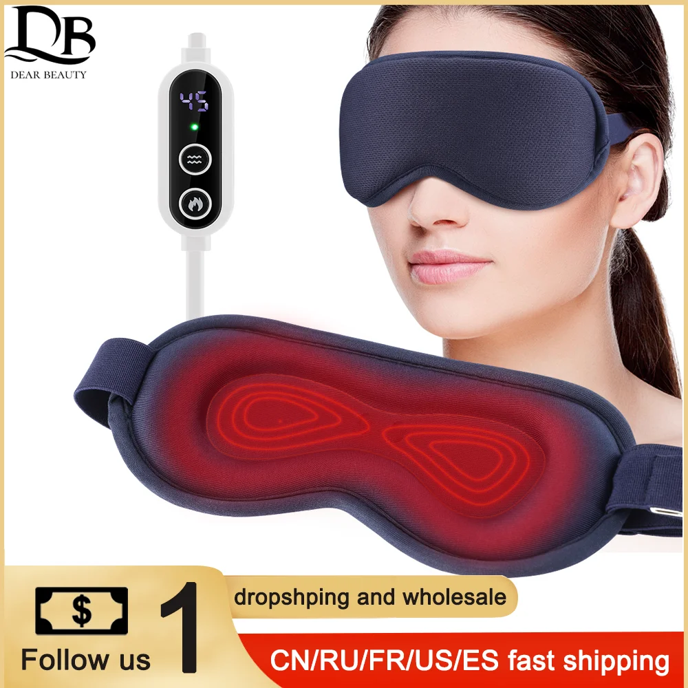 

Electric Vibration Eye Massager Heated Eye Mask Wireless Relieve Eye Strain Dark Circles Dry Eye Fatigue Relief Sleeping Mask