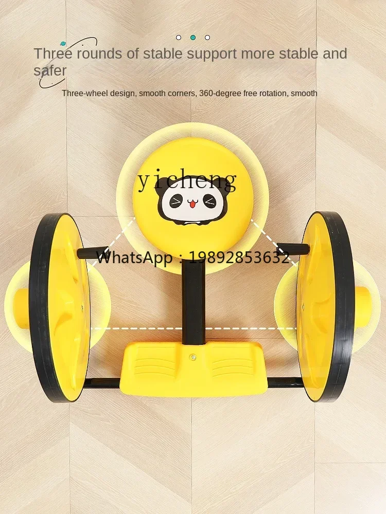 

Children's Hand-Cranking Bobby Car Kindergarten Outdoor Sports Equipment Stroller Toy Rotating Sensory Training Equipment
