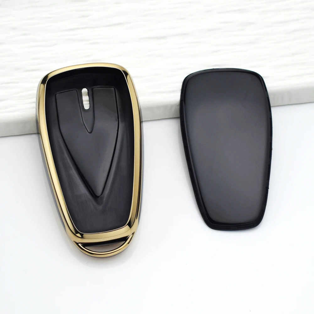 TPU Car Key Case Cover for Changan CS75 PLUS CS55 PLUS CS35 PLUS UNIT UNIK Oshan X7 X5 3 Buttons Anti-Scratch Key Holder Keyring