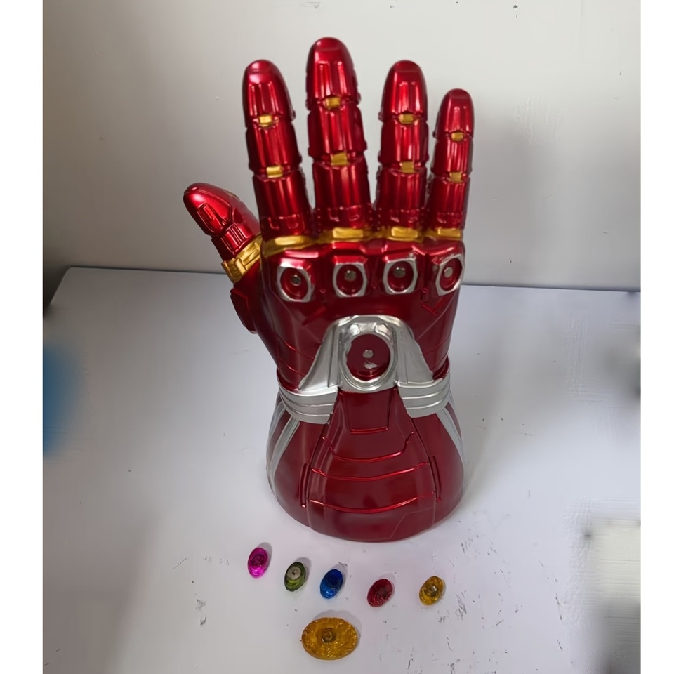   1Pc of Officially Licensed Iron Man Infinity Gauntlet Coin Bank from the Avengers Movie, Featuring a Capacity for All Coins Thi 