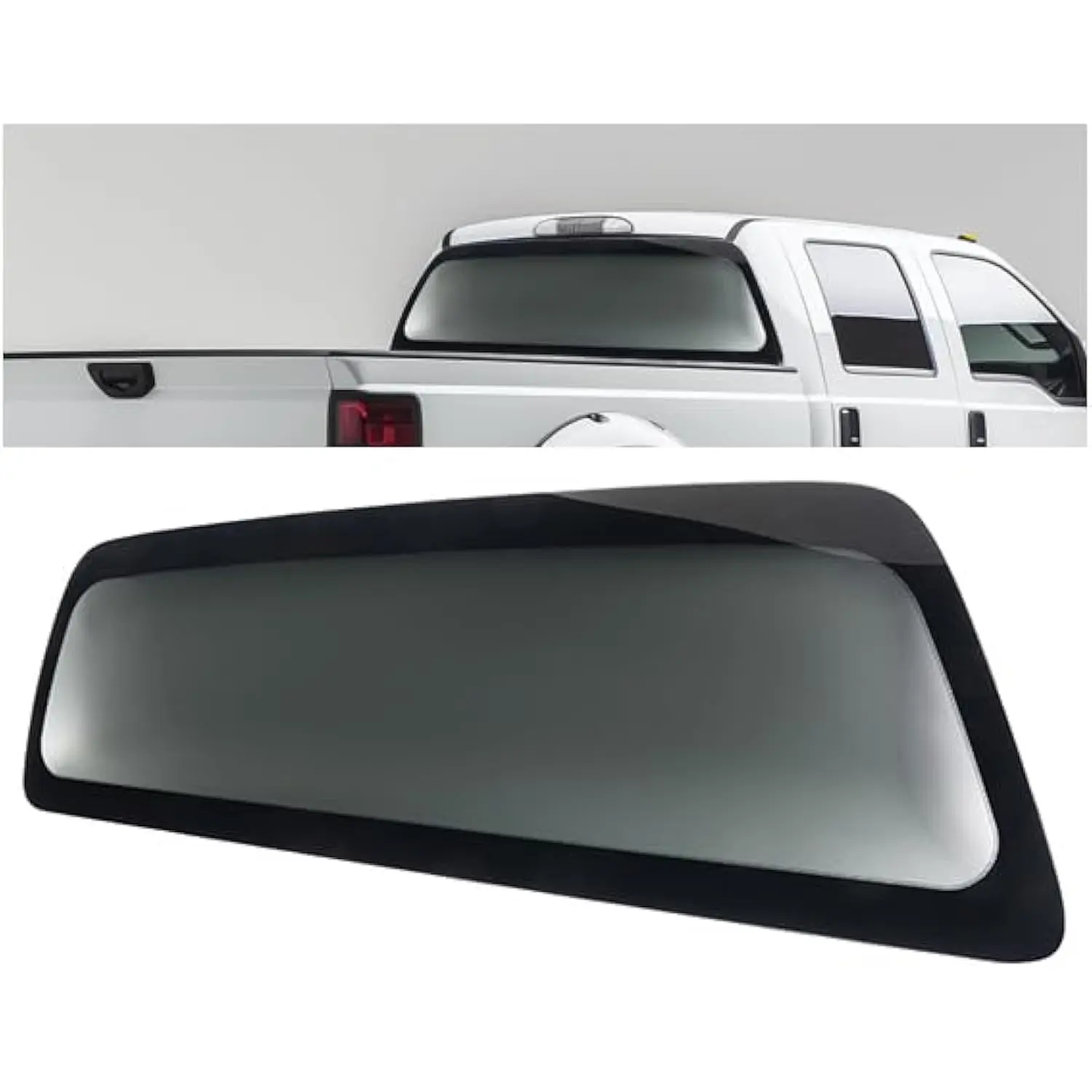 

Privacy Stationary Rear Window Back Glass Compatible with 2008-2016 Ford F250 F350 F450 F550 2008-2022 F650 F750 2-Door Standa