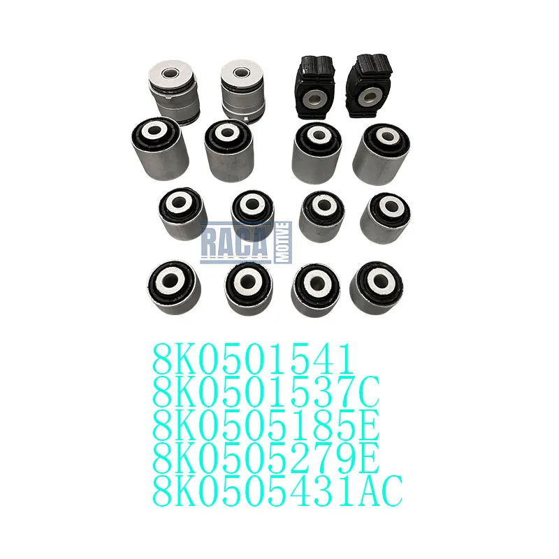 

6PCS Rear Upper Lower Control Arm Bushing Kit For Audi A4 Porsche Macan 18K0501541 8K0505185E 8K0501537C 8K0505279E 8K0505431AC