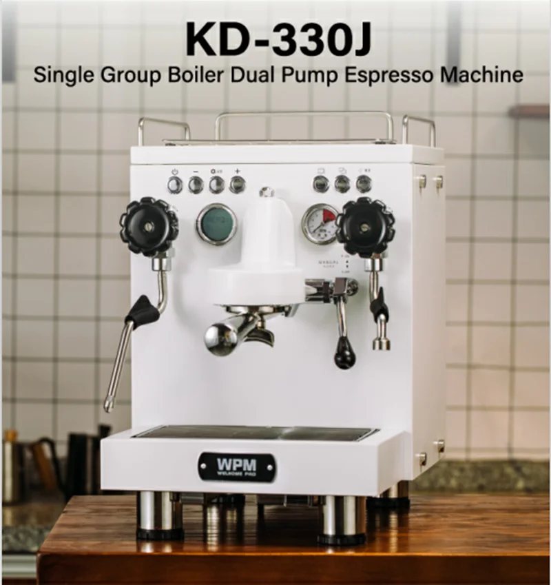 

WPM KD-330J Single Group Boiler Dual Pump Espresso Machine (Direct water line connection)