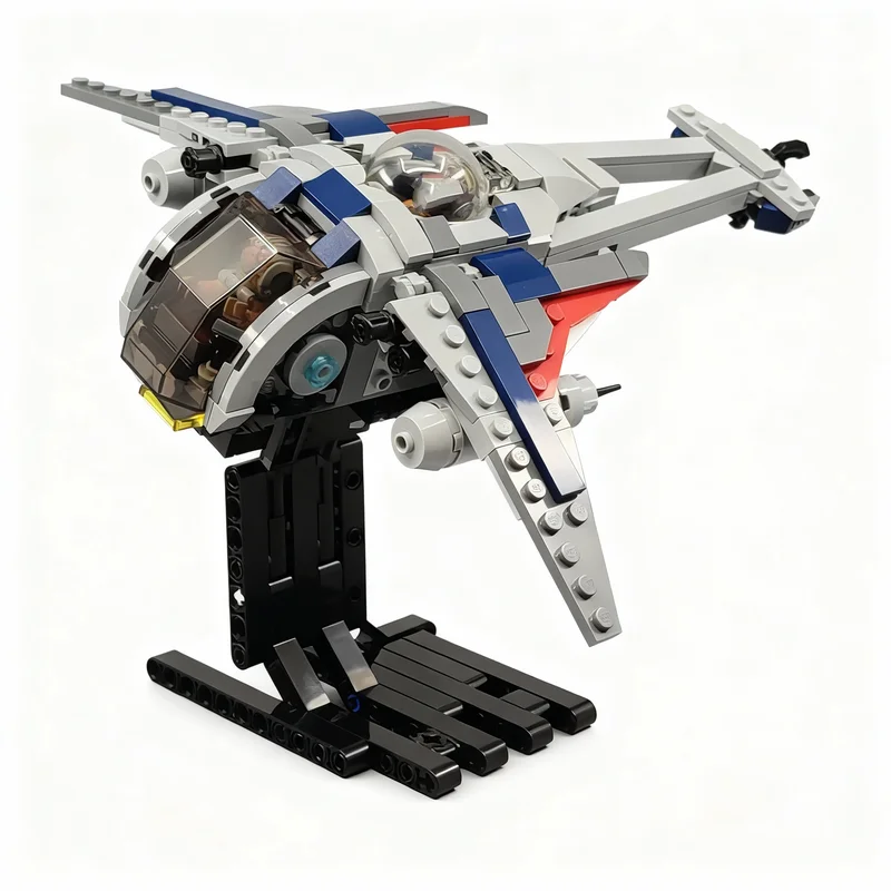 451pcs-moc-creative-model-uf-7-stingray-diy-assembly-building-blocks-home-decor-display-birthday-gift-collectible-display-gift