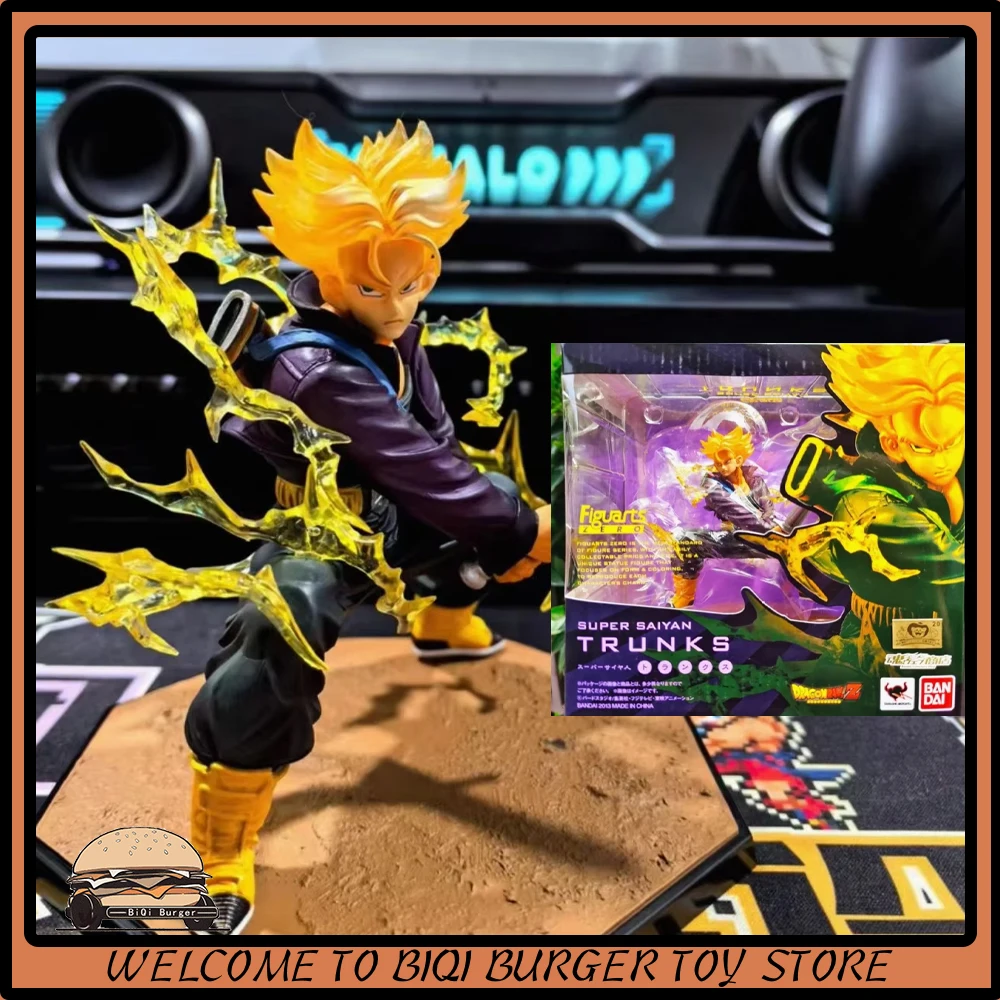

В наличии оригинальные фигурки Figuarts Zero Super Saiyan Trunks, игрушки для мальчиков и девочек, Рождественский подарок, коллекция игрушек