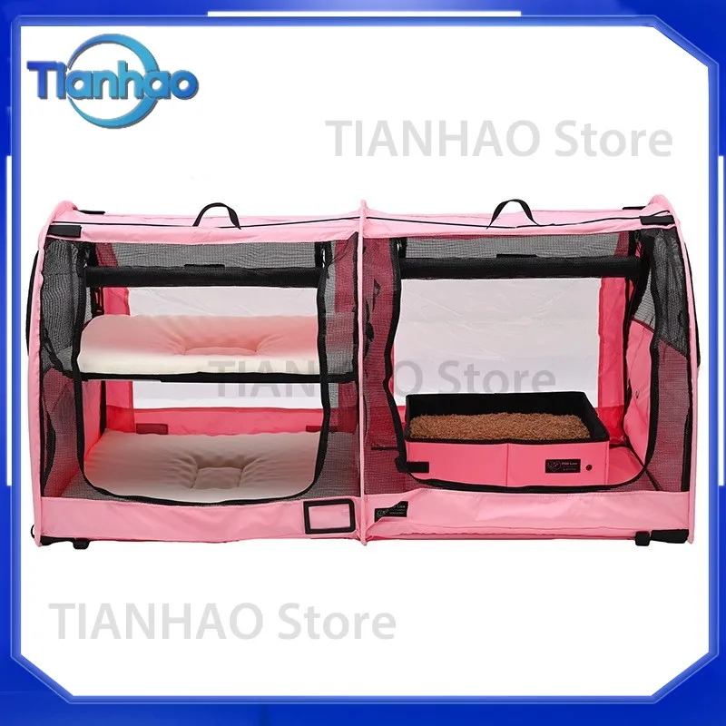 Premium Cat Cage for Cats Dog Kennel Pet House Whelping Box Small Dog Bed High-End Cat Bed for Amazon Export